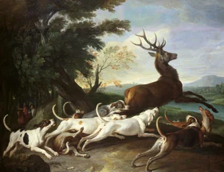 La chasse au cerf, 1718