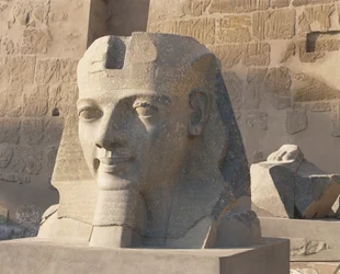 Tête colossale de pharaon