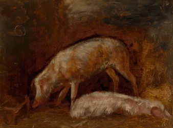 Étude de cochons, 1850-60