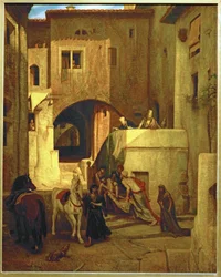Le bon samaritain (peinture sur toile)
