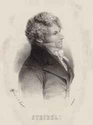 Portrait du pianiste et compositeur Daniel Steibelt 1765-1823, 1850
