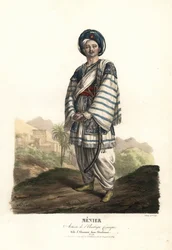 Paulin Menier en Almanzor dans Abenhamet par Anne-Honoré-Joseph Duveyrier, musique par Adrien Quaisain, Ambigu Comique