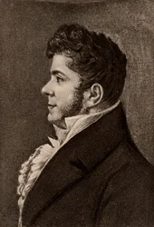 Portrait de Stendhal, romancier français