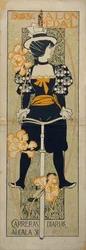 Affiche publicitaire Salon Pedal, 1897