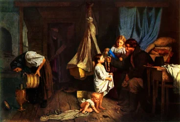 Dans une chambre de paysan, 1870, 1965