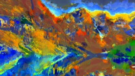 Diverses couleurs du paysage,2020,(mixed media)