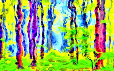 Colonnes organiques vibrantes, 2020 (techniques mixtes)