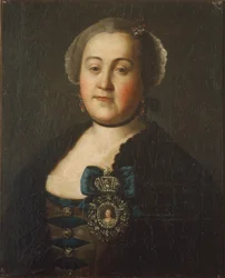 Portrait de la comtesse Agrippina Leontievna Apraxina, fin des années 1750