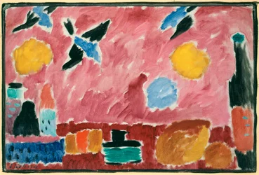 Avec papier rouge aux motifs d