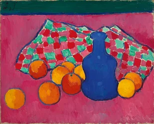 Vase bleu avec des oranges, 1907