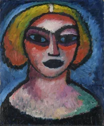 Tête de femme. Verso : portrait en buste d
