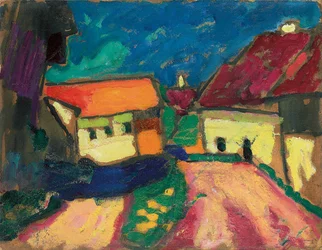 Étude de paysage, chemin de village, c. 1908