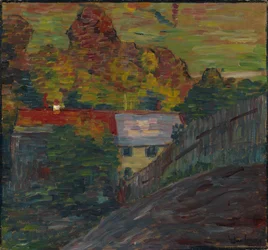 Paysage avec toit rouge, Wasserburg, vers 1906