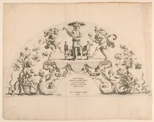 Planche de titre de "Divers Desseins de grands Éventails, Écrans, et autres Ornements"