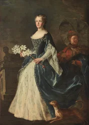 Portrait de Marie Leszczynska, reine de France 1703-1768, 1725