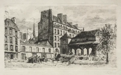 Marché aux veaux en démolition
