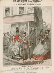 Partition musicale pour The Saturday Half Holiday, paroles et musique de Joseph R W Harding