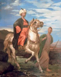 Prince oriental à cheval