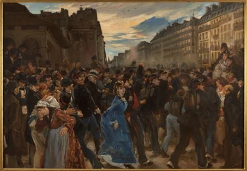 Le départ des mobiles, en juillet 1870, vers 1879