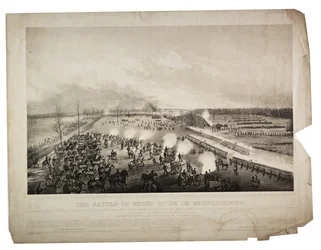 La bataille de Stone River ou Murfreesboro, 1863