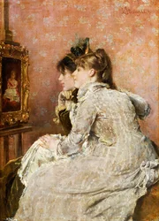Admirant le portrait, 1879