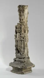 Une des 9 maquettes pour la cheminée Sam Wilson, c.1908-14 (plâtre et gomme-laque)