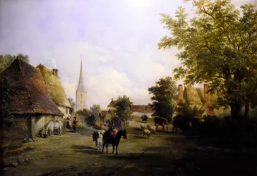 Alfred Vickers (1810-1837) Le village de Hever - Château de Hever 8-05-2017 11-45-48
