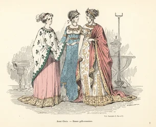 Costumes des femmes gallo-romaines avant le règne de Clovis I