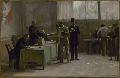 Esquisse pour la mairie des Lilas : Suffrage universel