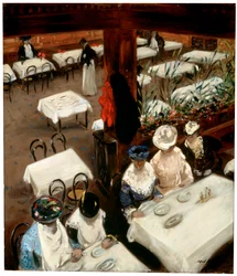 Dans un café, 1905