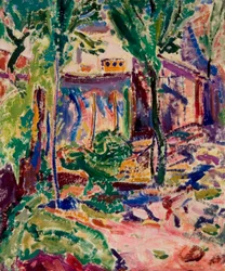 Paysage avec maison