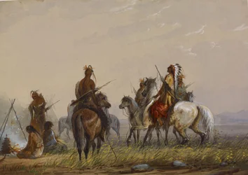 Expédition visant à capturer des chevaux sauvages - Sioux