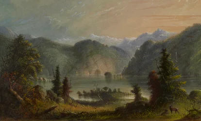 Scène au bord d
