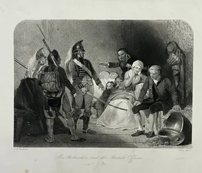 Mme Richardson et les officiers britanniques