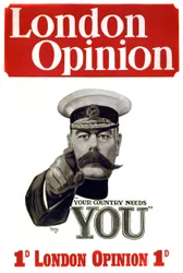 Première Guerre mondiale : affiche pour le recrutement de soldats britanniques : le commandant Lord Horatio Herbert Kitchener de Khartoum (1850-1916), soldat et homme d