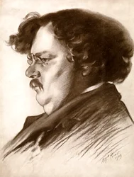 Gilbert Keith Chesterton, écrivain anglais, 1909-1910