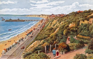 Bournemouth, depuis le chemin en zigzag