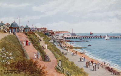 Falaise et promenade, Clacton-on-Sea