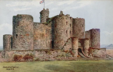 Château de Harlech, depuis le nord-est