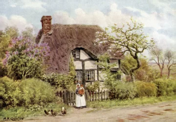 Lilas et fleurs de pommier, Harvington, Worcester