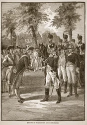 Rencontre de Washington et Rochambeau, pub. 1896