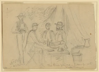 Les trois princes, camp à Yorktown, du 5 avril au 4 mai 1862