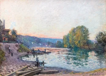 Rives de la Seine, effet de lumière au crépuscule