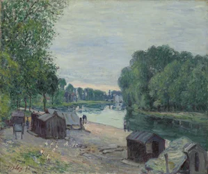 Cabanes au bord du Loing
