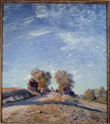 Chemin montant vers le soleil