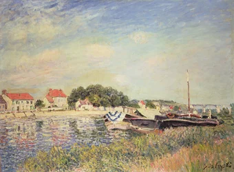 Les rives du Loing à Saint-Mammès, 1885