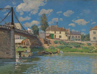 Le Pont à Villeneuve-la-Garenne, 1872