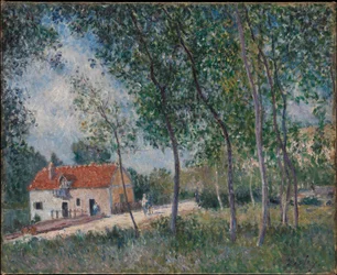 La route de Moret à Saint-Mammès