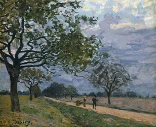 La route de Versailles à Louveciennes