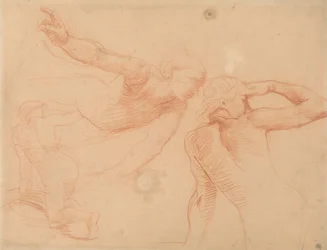 Étude de trois figures en mouvement